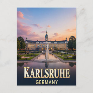 ✈️ Karlsruhe Deutschland Reise Geschenk 🏛️ Postkarte