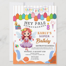 Karly's Fairy Princess 8e anniversaire Invitation
