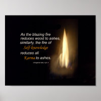Karma Blazing Fire Self-Knowledge Zitat