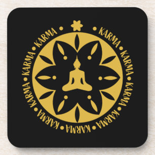 Karma Buddhistische Religion - Buddhismus Sechs We Getränkeuntersetzer
