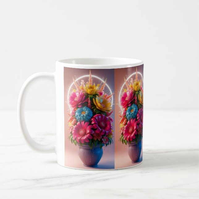 Karma Cadeaux 16 oz Noir et Blanc Boho Mug Butterf (Gauche)
