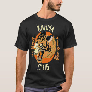 Karma Club Gutes Gutes Tiger Gesicht Big Cat Ani T-Shirt