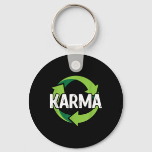 Karma Destination Meditation Recycelnd Umwelt P Schlüsselanhänger