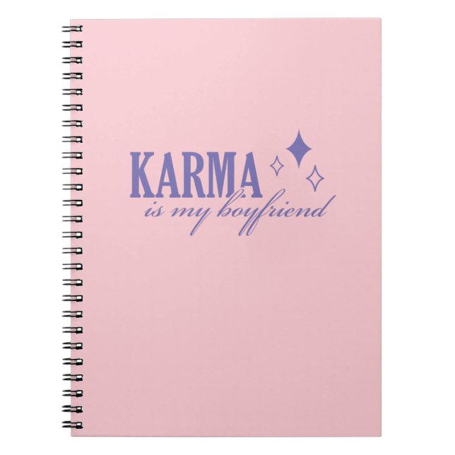 Karma is My Boyfriend Notizblock (Vorderseite)