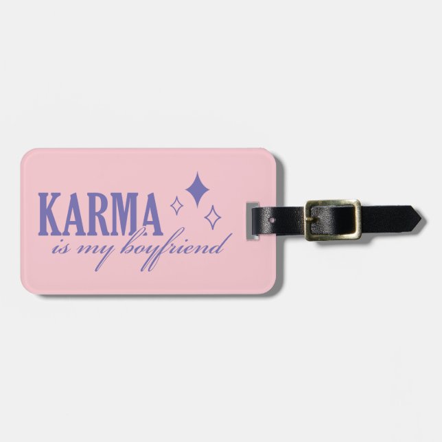 Karma ist mein Freund Gepäckanhänger (Vorderseite horizontal)