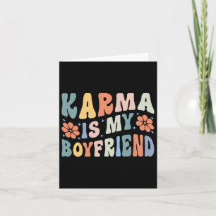 Karma ist meine Freundin Mental Health Autismus Aw Karte