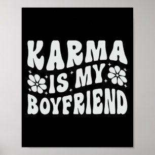 Karma ist meine Freundin Psychische Gesundheitsbew Poster