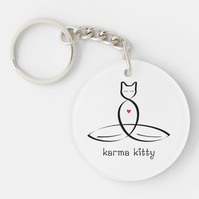 Karma Kitty - Texte de style élégant. (Devant)