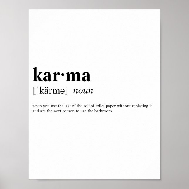 Karma Poster (Vorne)