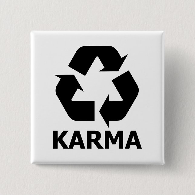 Karma recyceln button (Vorderseite)