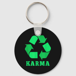 Karma Recycle Klimaschutz P Schlüsselanhänger