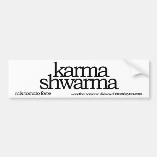 Karma shwarma autoaufkleber