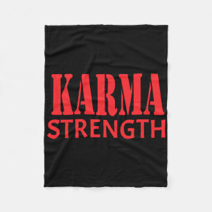 Karma Strength Sticker Fleecedecke
