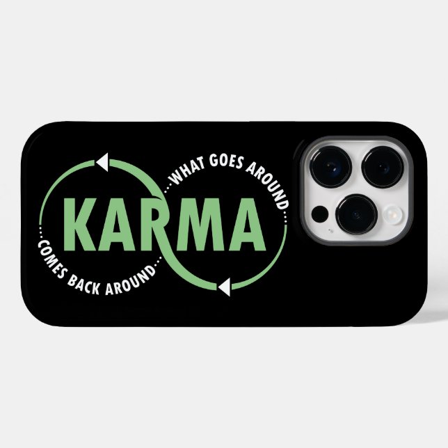 Karma - Was umher geht, kommt zurück (v2) Case-Mate iPhone 14 Pro Hülle (Rückseite (Horizontal))
