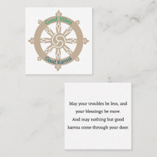 Karma Wheel Poem Pass Along Cartes