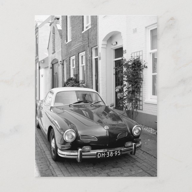 Karmann Ghia Classic Car Art Print Postkarte (Vorderseite)