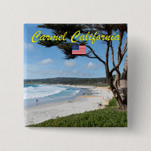 KARMEL AM MEER - MONTEREY KALIFORNIEN USA BUTTON