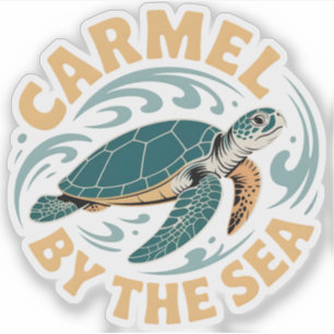 Karmel am Meeresstrand California Pazifikküste g Aufkleber