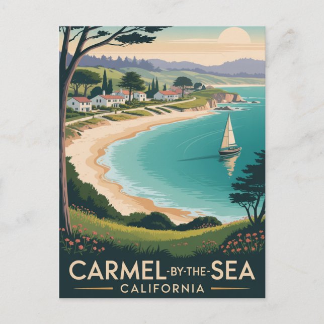 Karmel-by-the-Sea California Postcard Postkarte (Vorderseite)