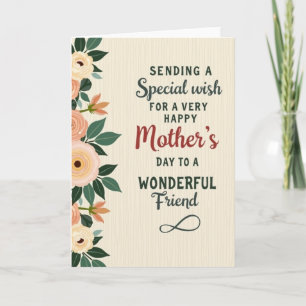 Karmesin Schrift Mutter Karte