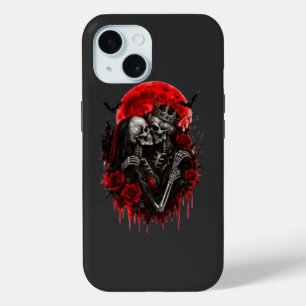 Karmesinrote Umarmung: Skelettliebende Case-Mate iPhone Hülle