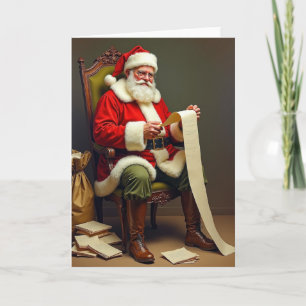 Karmesinroter Samt-Weihnachtskarte Karte