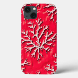 Karmesinrotes Baum-Textur-iPhone-Case Case-Mate iPhone Hülle