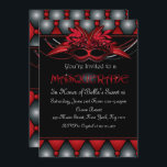 Karminrote Maskerade-Party Einladungen<br><div class="desc">Karminrote rote Maskerade-Einladungen. Schöne Mittelmaske mit wulstigen Akzenten.
Dieses elegante,  Maskerade-Party Einladung kann für einige Arten Partys verwendet werden: Geburtstage,  Bonbon 16,  Brautparty oder Abschlussbälle!
Kundenspezifische Wahlen sind in Verbindung treten bitte mit Metro-Ereignissen zu mehr Information verfügbar.</div>