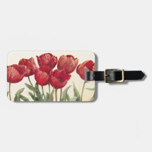 Karminrote Tulpen Gepäckanhänger