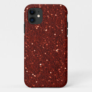 Karminroter Imitat-Glitzer-Case-Mate iPhone 5 Fall iPhone 11 Hülle