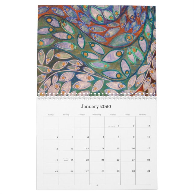 Karminroter Kalender der Tür-2012 (Jan 2026)