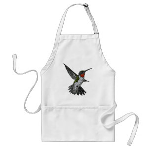 Karminroter Throated Kolibri Schürze