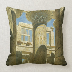 Karnak, c.1866 (w/c auf Papier) Kissen