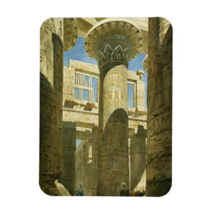 Karnak, c.1866 (w/c auf Papier) Magnet