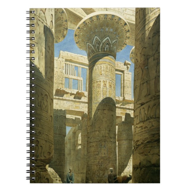 Karnak, c.1866 (w/c auf Papier) Notizblock (Vorderseite)