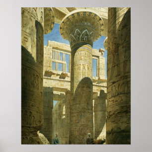 Karnak, c.1866 (w/c, paper) poster