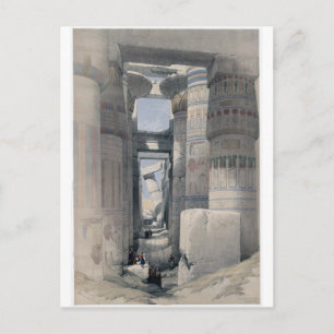Karnak - Dromos oder erster Hof des Tempels Postkarte
