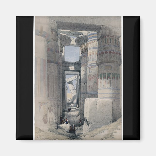 Karnak - Dromos oder erster Hofe des Tempels Magnet (Vorne)