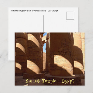 Karnak-Tempel - Luxor, Ägypten Postkarte