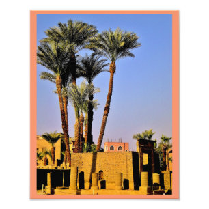 Karnak Temple Date Trees Fotodruck