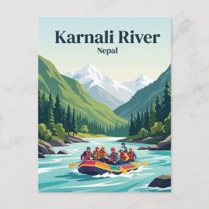 Karnali-Fluss Nepal Postkarte