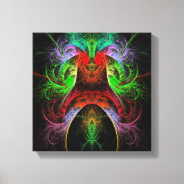 Karnaval Abstrakt Art Schwarz/Weiß Leinwanddruck