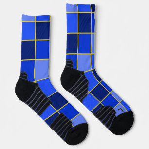 Karner Blauer Schmetterling Oversifizierte Karos B Socken