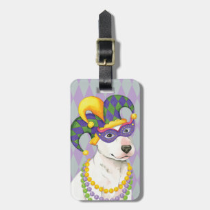 Karneval-Bullterrier Gepäckanhänger