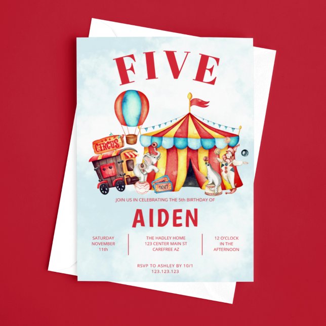 Karneval Circus Festival 5. Geburtstag Einladung (Von Creator hochgeladen)