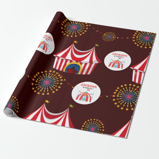Karneval Circus Geburtstag Geschenkpapier (Ungerollt)