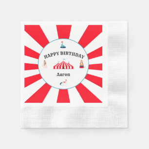 Karneval Circus Marquee Birthday Serviette