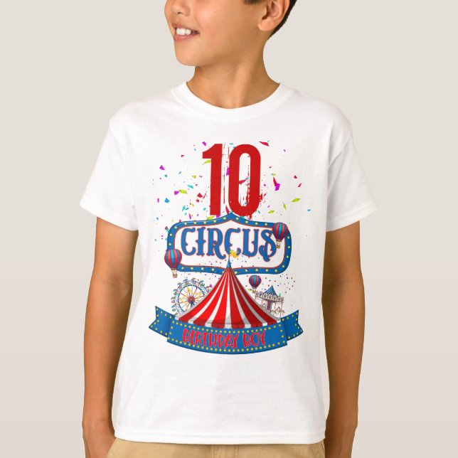 Karneval Circus Party Celebration Age 5 Match  T-Shirt (Vorderseite)