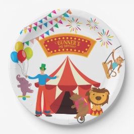 Karneval Circus Party Papierplatte Pappteller