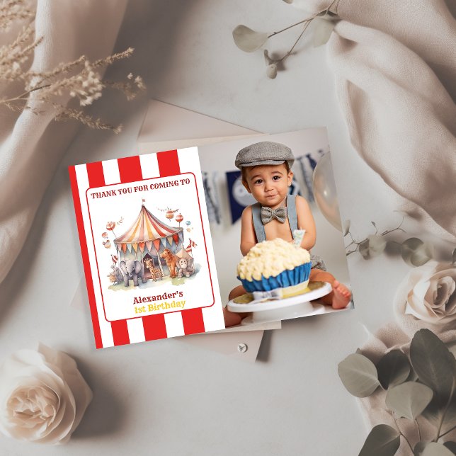 Karneval Circus Show & Animations Geburtstag Dankeskarte (Von Creator hochgeladen)